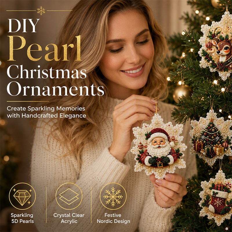 🎄 DiamondGlow™ Christmas Ornament Set – Create Your Own Sparkling Holiday Decorations