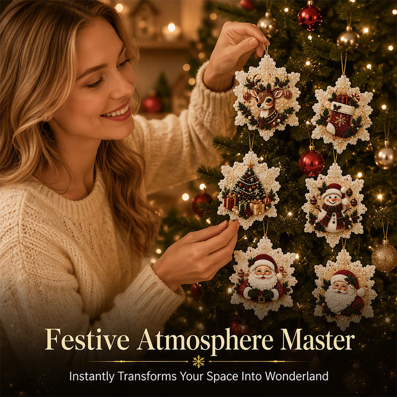 🎄 DiamondGlow™ Christmas Ornament Set – Create Your Own Sparkling Holiday Decorations