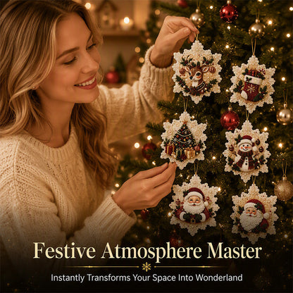 🎄 DiamondGlow™ Christmas Ornament Set – Create Your Own Sparkling Holiday Decorations