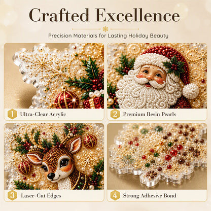 🎄 DiamondGlow™ Christmas Ornament Set – Create Your Own Sparkling Holiday Decorations