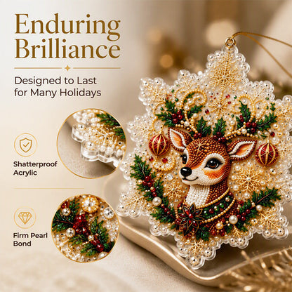 🎄 DiamondGlow™ Christmas Ornament Set – Create Your Own Sparkling Holiday Decorations