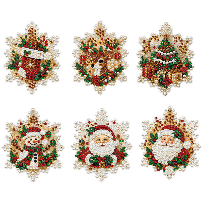 🎄 DiamondGlow™ Christmas Ornament Set – Create Your Own Sparkling Holiday Decorations