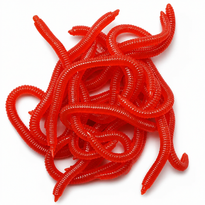 🎣 BiteTrigger™ Simulation Earthworm Lures – Scented Ribbed Soft Baits with Lifelike Action