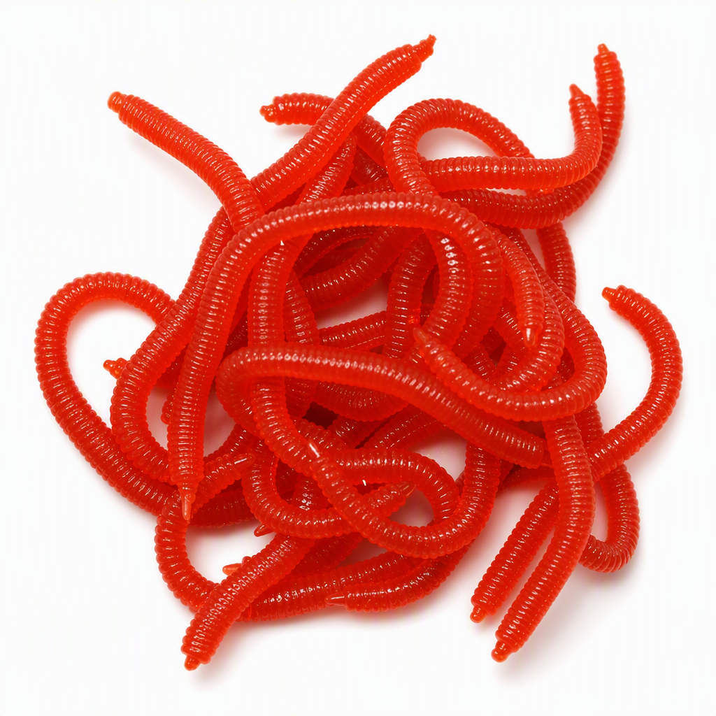 🎣 BiteTrigger™ Simulation Earthworm Lures – Scented Ribbed Soft Baits with Lifelike Action