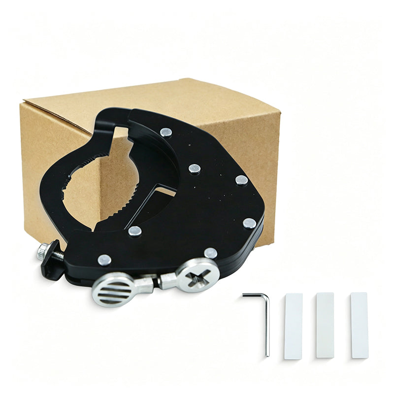 Motorcycle throttle lock and included accessory pieces
