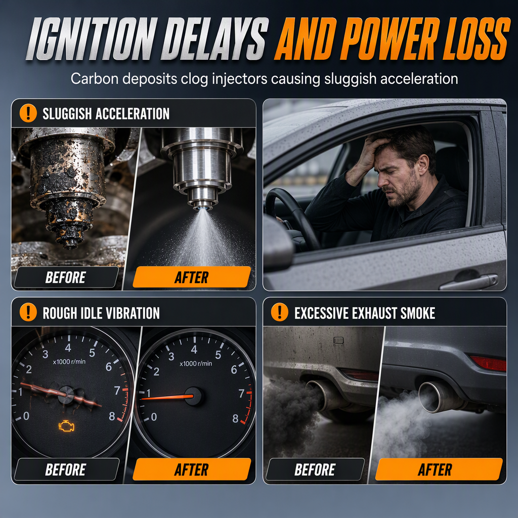 🚗 50% OFF NOW! Restore Engine Power Instantly! Injector Carbon Cleaner Additive