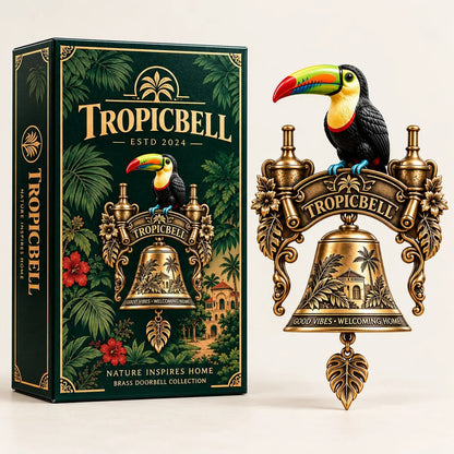 TROPICBELL™ Vintage Toucan Brass Doorbell