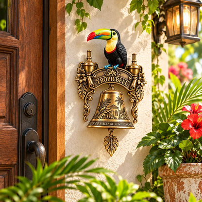 TROPICBELL™ Vintage Toucan Brass Doorbell