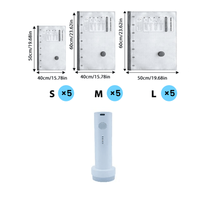 🔥Father's Day Special: 🔥Cordless Travel Vacuum Bag Set