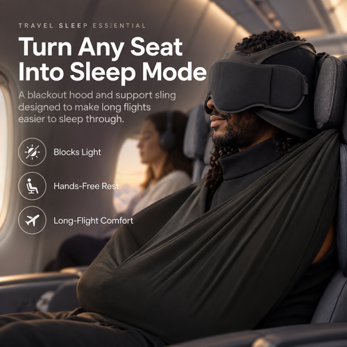 😴 SleepSling™ Travel Sleep Support – Turn Any Seat Into Sleep Mode